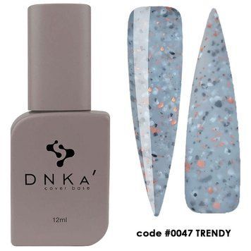 База DNKa' камуфлирующая с поталью Cover Base Rubber French №0047 Trendy 12 мл в интернет магазине Beauty Hunter