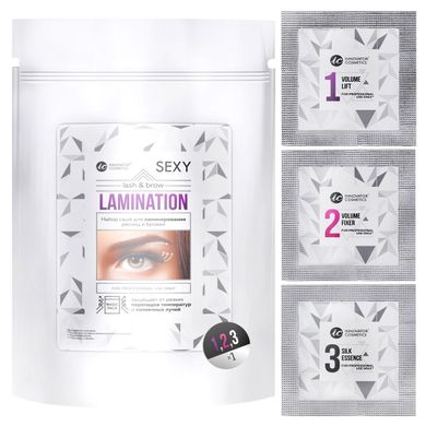 Eyelash Permanent Set in sachets SEXY Lamination (3 sachets x 2 ml)