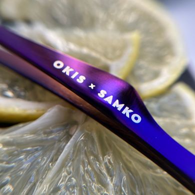 OKIS Easy Tweezy Okis x Samko класичний пінцет, фіолетовий в інтернет магазині Beauty Hunter