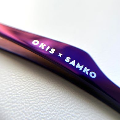 OKIS Easy Tweezy Okis x Samko классический пинцет, фиолетовый в интернет магазине Beauty Hunter