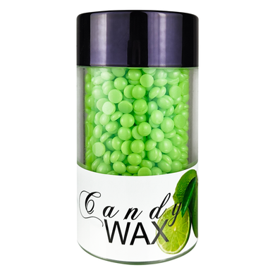 Permanent Lash and Brow Candy Wax in synthetic granules, Lime, 110 g