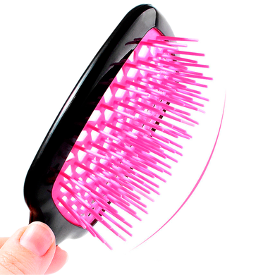 Hollow Comb Grzebień do włos&oacute;w, środek malinowy, rączka czarna w sklepie internetowym Beauty Hunter