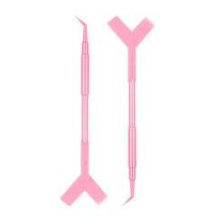 Многофункциональный инструмент для ламинирования ресниц МФИ, двусторонний, розовый в интернет магазине Beauty Hunter