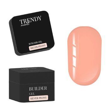 Trendy Nails Builder Gel in a bottle HEMA/TPO free Silver Peony 30 ml
