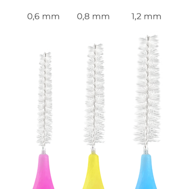 Baby brush для брів та вій, синій 1,2 мм, 1 шт в інтернет магазині Beauty Hunter