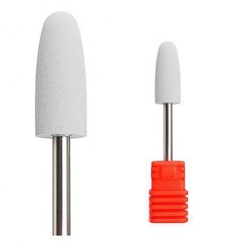 Silicone nail filer for filing and polishing nails, white, 10*24 mm