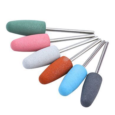Silicone nail filer for filing and polishing nails, white, 10*24 mm