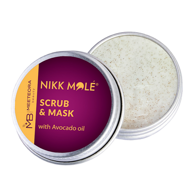 Nikk Mole Scrub-mask with avocado oil, 40 g