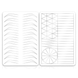 Training mat with eyebrow sketch Premium White and Silver, double-sided, 14.6*22 cm 1 of 5