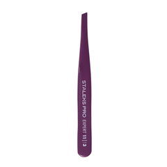 Staleks Пинцет для бровей Expert 11 Type 3 (широкие скошенные кромки) фиолетовый в интернет магазине Beauty Hunter