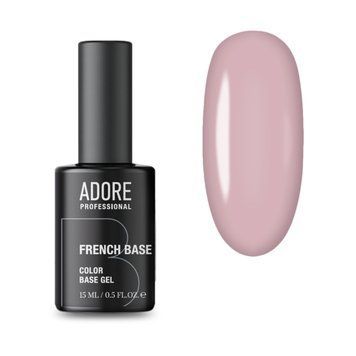 База Adore Professional камуфлирующая для ногтей French base №13 Demure пыльная роза 15 мл в интернет магазине Beauty Hunter