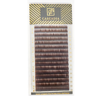 Ресницы Cascadia Dark Chocolate изгиб M толщина 0.07 длина mix 7-14 мм 16 линий в интернет магазине Beauty Hunter