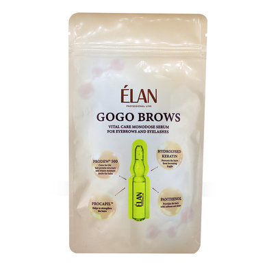 Elan Serum for eyebrows and eyelashes Gogo Brow in ampoules, 10 * 1 ml