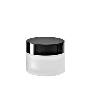 Słoik szklany matowy z czarną pokrywką, 30 ml w sklepie internetowym Beauty Hunter