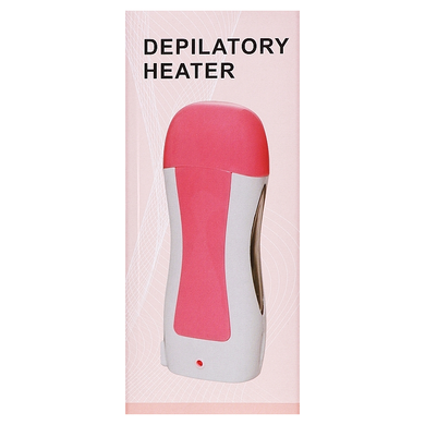 Cartridge wax melter for depilation for 1 cassette, white-pink