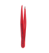 Staleks Пинцет для бровей Expert 11 Type 4 (узкие скошенные кромки) красный 2 из 3