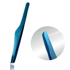 OKO Пинцет скошенный Blue Magic Premium в интернет магазине Beauty Hunter
