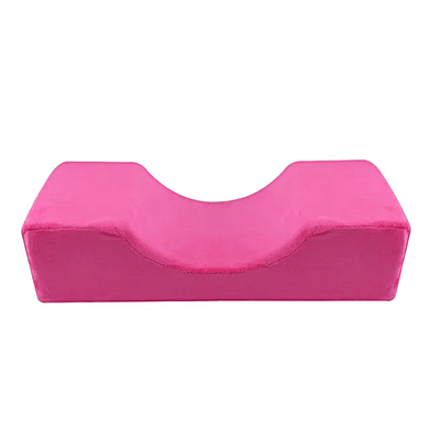 Memory foam pillow for eyelash extension and lamination procedures, pink