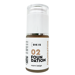 Okis Foundation 02 Warm Beige, 30 ml