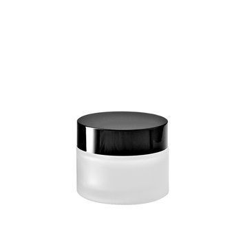 Słoik szklany matowy z czarną pokrywką, 15 ml w sklepie internetowym Beauty Hunter