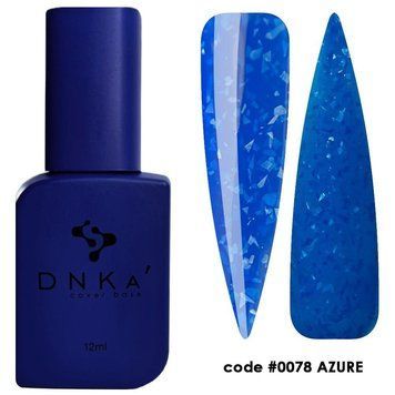 База DNKa' камуфлирующая с поталью Cover Base Rubber French №0078 Azure 12 мл в интернет магазине Beauty Hunter