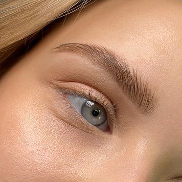 Тонированные брови после осветления с мягкой формой в интернет магазине Beauty Hunter