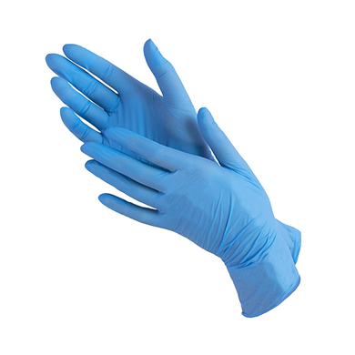Luximed Nitrile gloves without talc, blue, 100 pcs, M