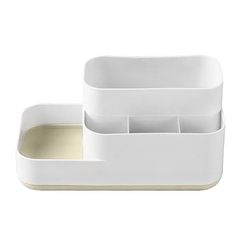 Organizer - container-stand for cosmetics, beige