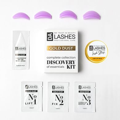 Dalashes Набір засіб для ламінування вій Gold Dust Discovery Kit в інтернет магазині Beauty Hunter