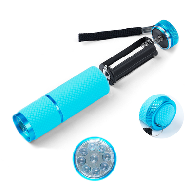 Ultraviolet flashlight, blue