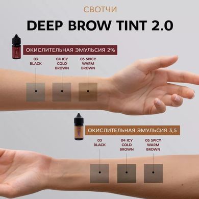 Elan Długotrwała farba do brwi Deep Brow Tint 2.0, 03 Black, 20 ml w sklepie internetowym Beauty Hunter