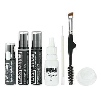 Permanent Lash&Brow Eyebrow dye set, Light Brown