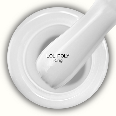 Полибаза Adore Professional для дизайнов цветная Loli Poly Base №09 Icing белая 15 мл в интернет магазине Beauty Hunter