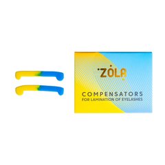 Zola Компенсаторы для ламинирования ресниц желто-синие, 1 пара в интернет магазине Beauty Hunter