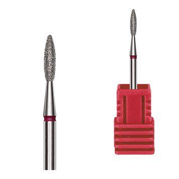Фреза Kraken nails алмазная пламя с красной насечкой 2,0*8,0 mm в интернет магазине Beauty Hunter