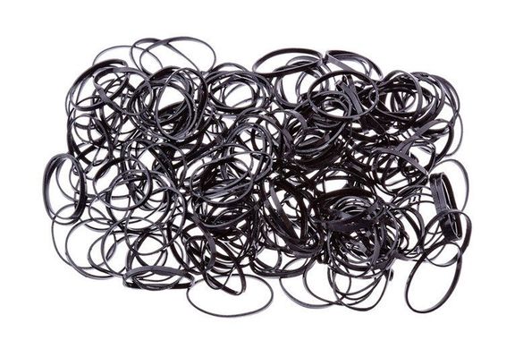 Rubber bands for hair silicone black