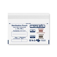 Pro Steril Крафт-пакеты для стерилизации белые (60х100мм) 100 шт в интернет магазине Beauty Hunter