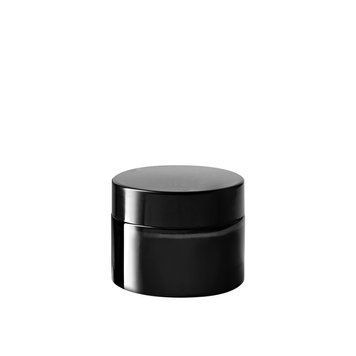 Słoik szklany błyszczący z czarną pokrywką, 15 ml w sklepie internetowym Beauty Hunter