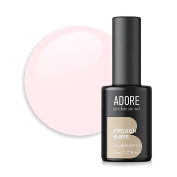 Baza kamuflująca Adore Professional do paznokci French Base №20 Cremelle kremowy r&oacute;ż 8 ml w sklepie internetowym Beauty Hunter