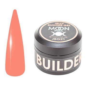 Гель-желе Moon Full для наращивания Jelly Builder Gel №21 лососевый полупрозрачный 30 мл в интернет магазине Beauty Hunter