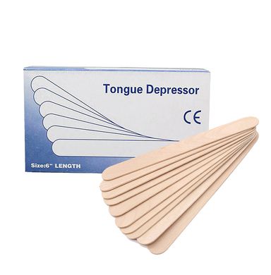 Шпателі дерев'яні для депіляції Tongue Depressor, 100 шт в інтернет магазині Beauty Hunter