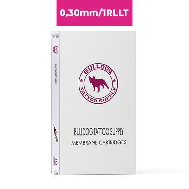Bulldog White for PMU 0,30/1RLLT tattoo cartridge set, 10 pcs