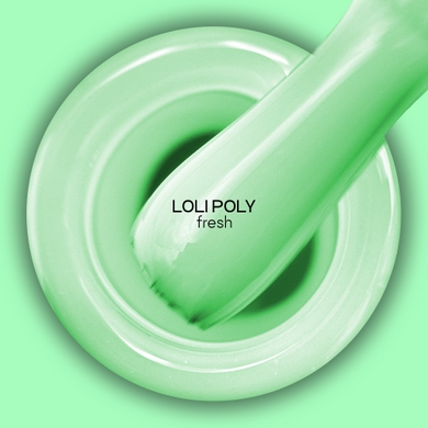 Полібаза Adore Professional для дизайнів кольорова Loli Poly Base №10 Fresh салатова 15 мл в інтернет магазині Beauty Hunter