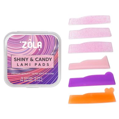 Zola Lash Lifting Shields Shiny & Candy Lami Pads, 6 pairs