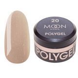 Moon Full Polygel do przedłużania paznokci Poly Gel nr 20 beżowy z połyskiem 15 ml w sklepie internetowym Beauty Hunter