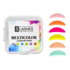 Dalashes Валики для ламинирования ресниц Multicolor, 6 пар в интернет магазине Beauty Hunter
