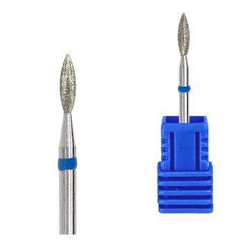 Фреза Kraken nails алмазная пламя с синей насечкой 2,0*8,5 mm в интернет магазине Beauty Hunter