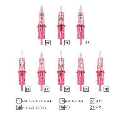 Набор картриджей Ambition Pink для татуажа 0803RL (0,25 mm) 1 шт в интернет магазине Beauty Hunter