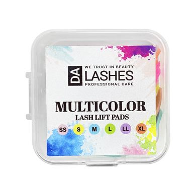 Dalashes Pads for Lash Lifting Multicolor, 6 pairs