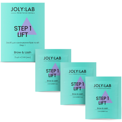 JolyLab Set of Composition for lamination of eyebrows and eyelashes Step No. 1, 3*2 ml